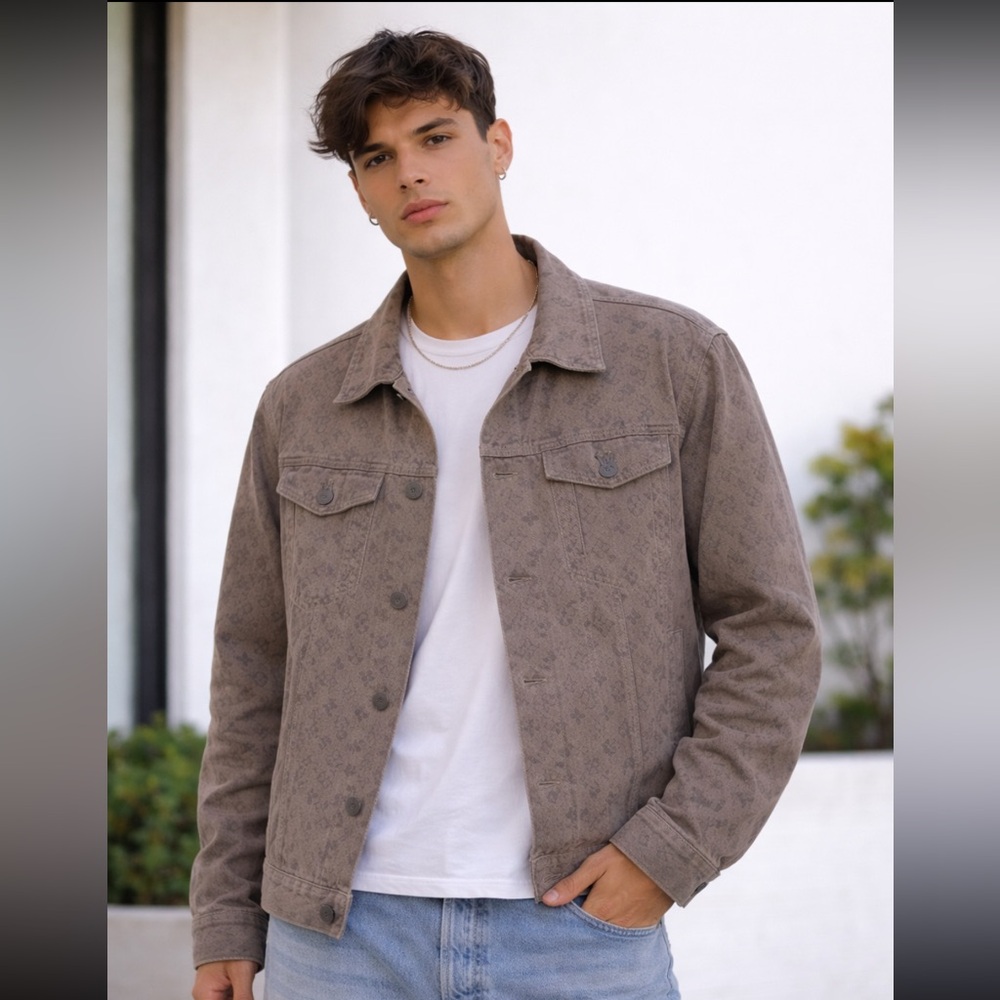 Louis Vuitton Brown Monogram Shirt Jacket